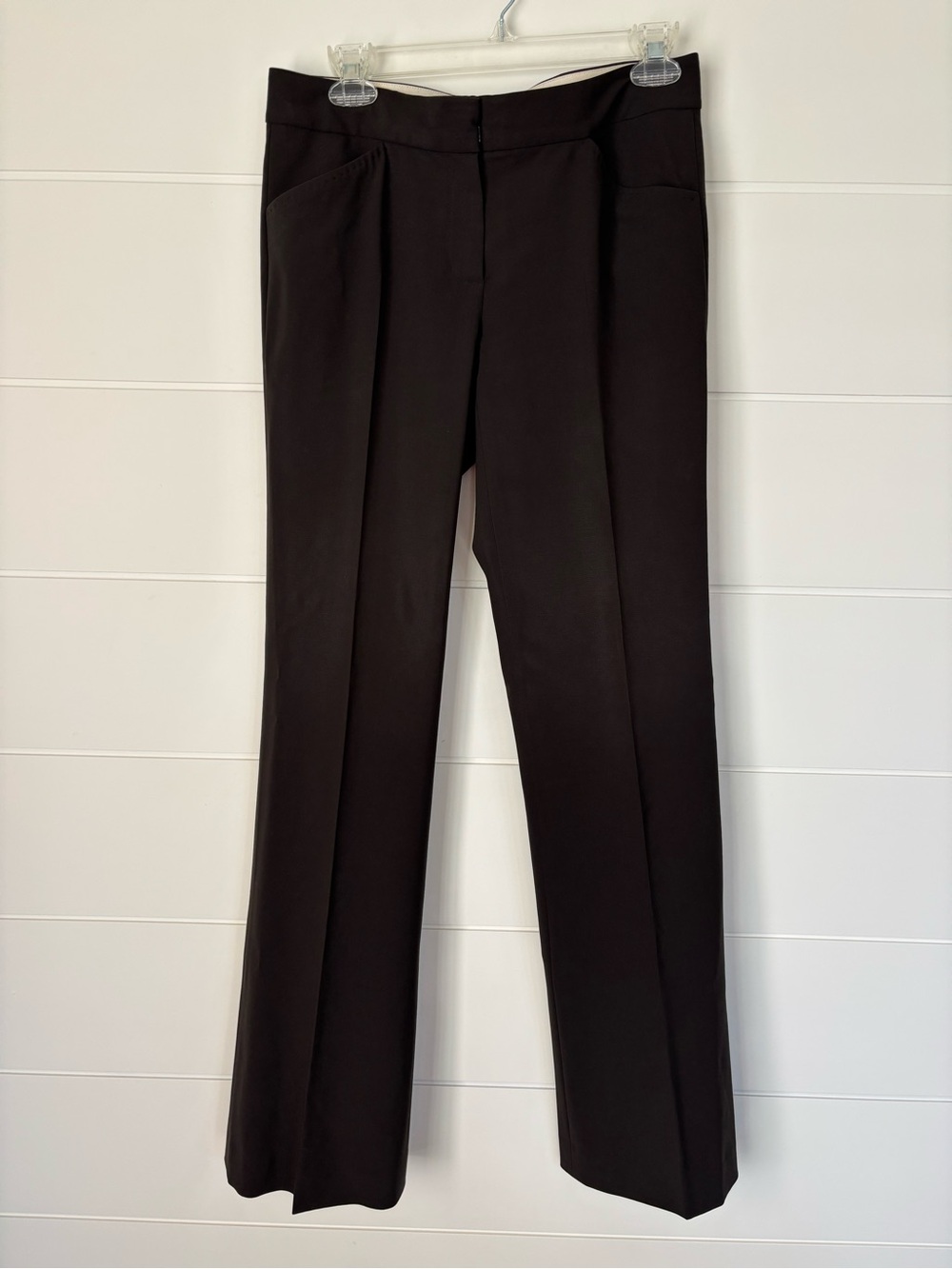 Vintage Elie Tahari Brown Wool Dress Trousers Size 4